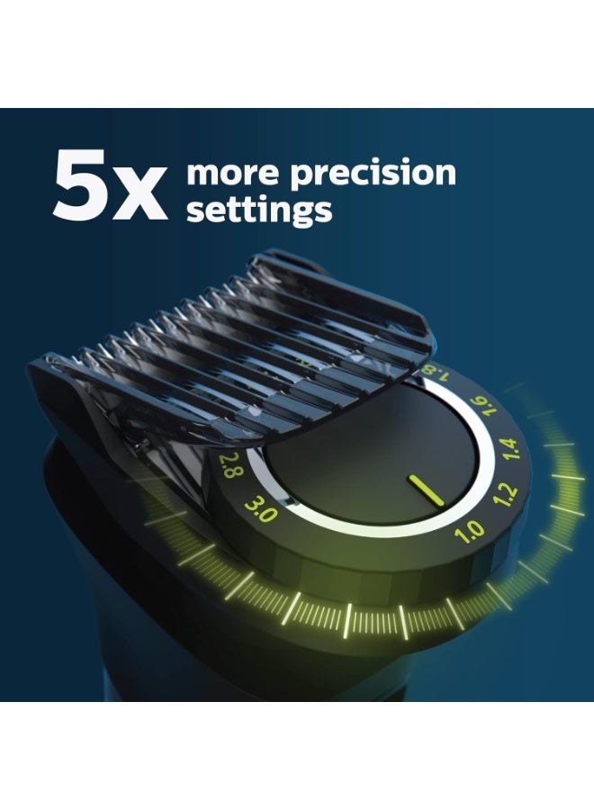 Philips Norelco Multigroom Series 7000, Mens Grooming Kit with Trimmer for Beard, Head, Hair, Body, Groin, and Face - NO Blade Oil Needed, MG7910/49 - Image 4