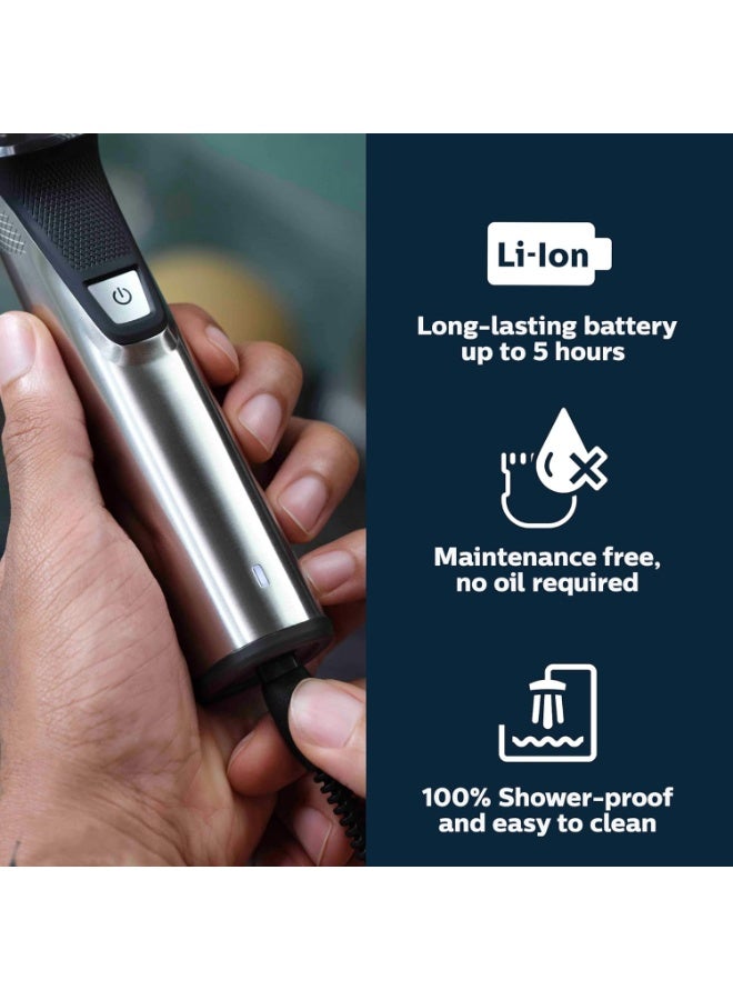 Philips Norelco Multigroom Series 7000, Mens Grooming Kit with Trimmer for Beard, Head, Hair, Body, Groin, and Face - NO Blade Oil Needed, MG7910/49 - Image 3