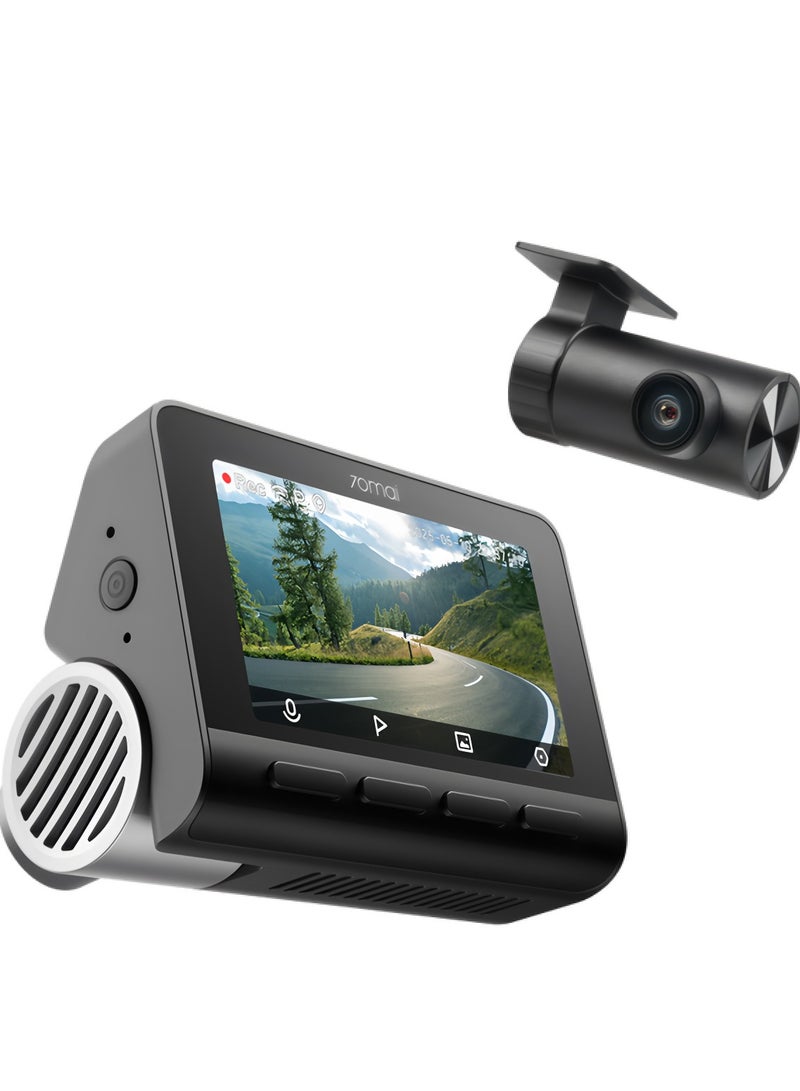 70 ماي كاميرا داش 4K A810S-2 HDR مجموعة، 4K حقيقية و 1080P مزدوجة القناة، رؤية بومة الليل، متوافقة مع 4G LTE، مزودة بنظام ADAS و GPS، مكثف فائق التحديث WiFi 6، تحكم عبر التطبيق والصوت - Image 2