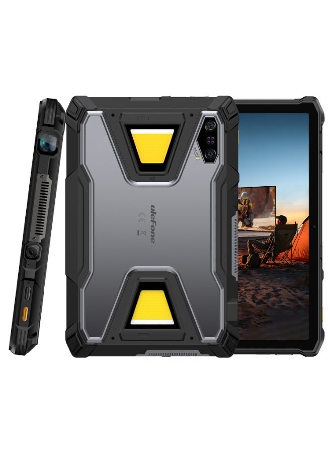 Ulefone Armor Pad 5 Ultra 5G | Built-in Projector | 12GB RAM 512GB ROM | 24200mAh Battery | 11-Inch FHD+ Display | 120W Fast Charger | NFC - Black - Image 1