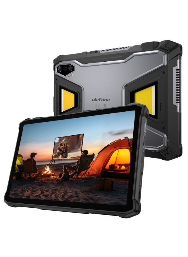 Ulefone Armor Pad 5 Ultra 5G | Built-in Projector | 12GB RAM 512GB ROM | 24200mAh Battery | 11-Inch FHD+ Display | 120W Fast Charger | NFC - Black - Image 4