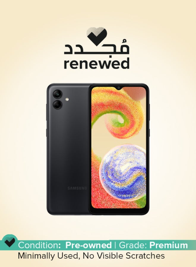 Samsung Renewed - Galaxy A04 Dual SIM Black 4GB RAM 64GB  - Middle East Version - Image 1