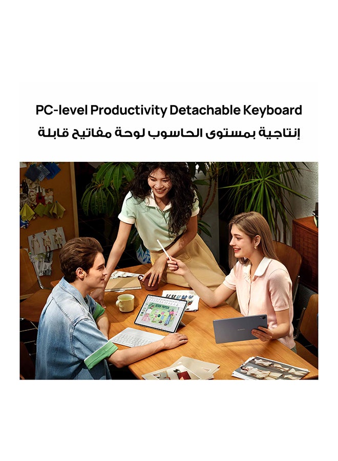 هواوي تابلت ميت باد 11.5 S 2026 إصدار ورق غير لامع رمادي WiFi 12GB RAM + 256GB مع لوحة مفاتيح مجانية - النسخة الشرق أوسطية - Image 3