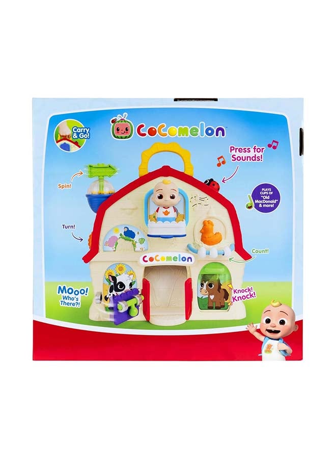 Cocomelon JJ Musical Barn Playset - Battery Operated, 8 Sensory Features, Figurine & Carry Case - Image 4
