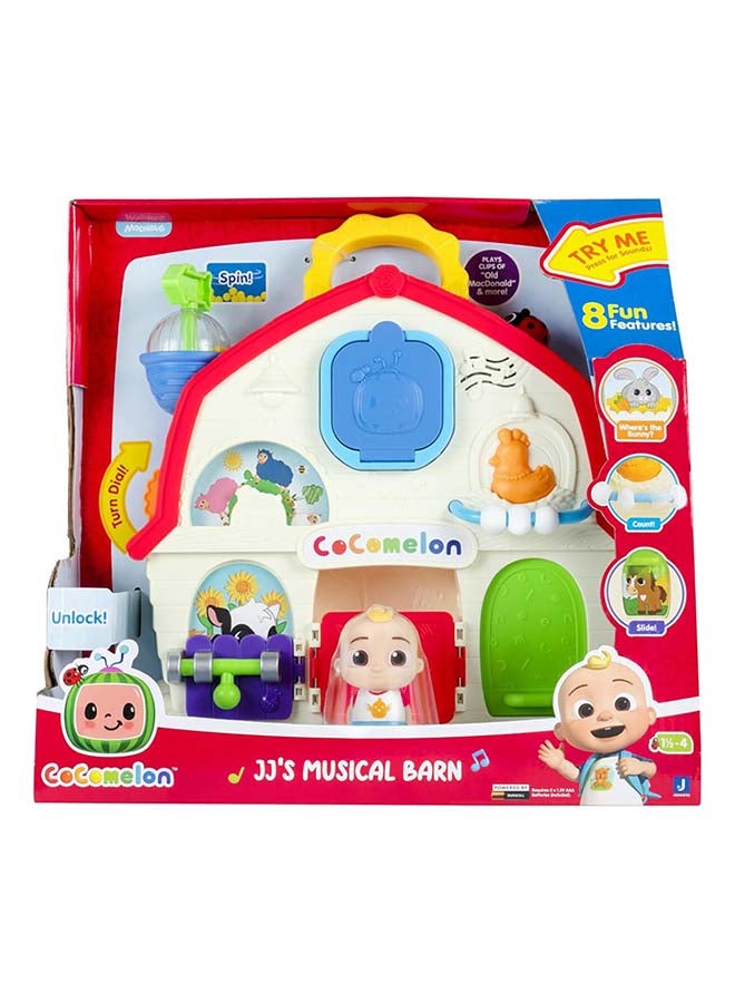 Cocomelon JJ Musical Barn Playset - Battery Operated, 8 Sensory Features, Figurine & Carry Case - Image 3