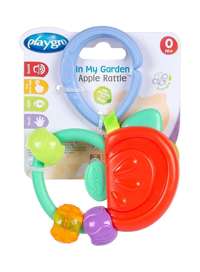 playgro In My Garden Apple Rattle (PG4088217) - Sensory Baby Toy, 0+ Months - Image 1