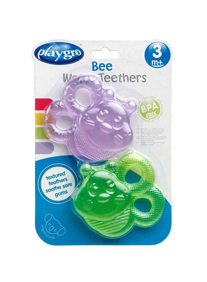 playgro Set of 2 Water Teethers Bees