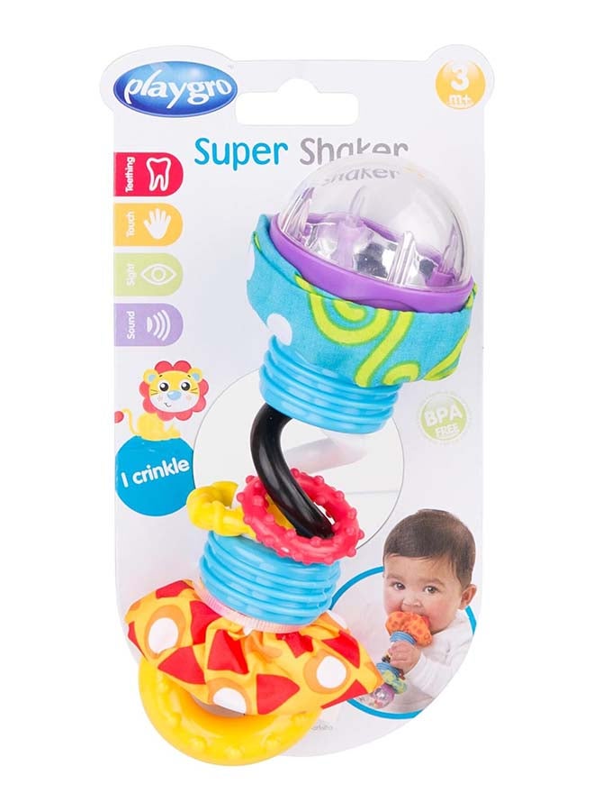 playgro Rattle Super Shaker, Multicolor, 3-24 months, 0181598 - Image 2