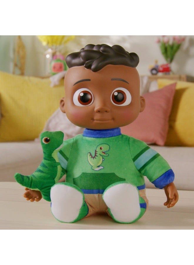 Cocomelon My Friend Cody With Dinosaur Plush Plays Codys Special Dinosaur Day Song Clips Press Tummy For Music And Phrases Toys 17.50x15.50x30cm - Image 2