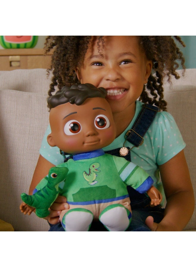 Cocomelon My Friend Cody With Dinosaur Plush Plays Codys Special Dinosaur Day Song Clips Press Tummy For Music And Phrases Toys 17.50x15.50x30cm - Image 3