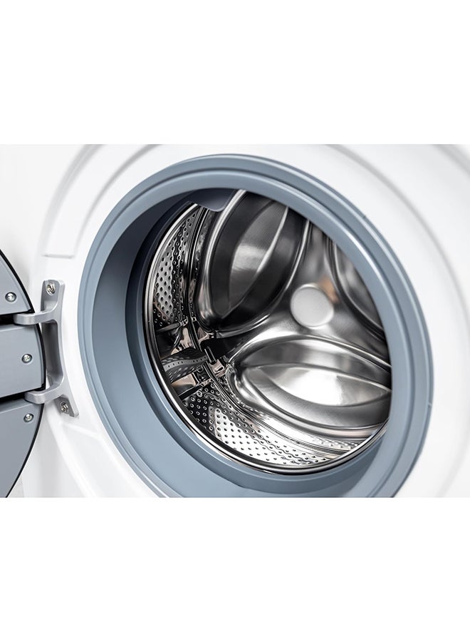 مديا غسالة ملابس أمامية، تيتانيوم، 1200 دورة في الدقيقة، شاشة LED رقمية، محرك عاكس BLDC، 15 برنامج مع تنظيف الأسطوانة، MF110W70BW-GCC - Image 4