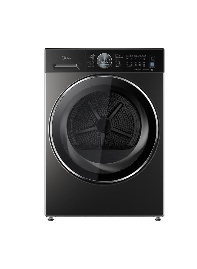 Heat Pump Dryer, Dual Inverter, Sensor Dry, Turbo Drying, Anti-Crease, UV Hygiene, Condenser Self-Cleaning, Reversible Door, Smart Home Compatible – 1400 RPM – 10 kg MD210H100W/T-GCC Titanium