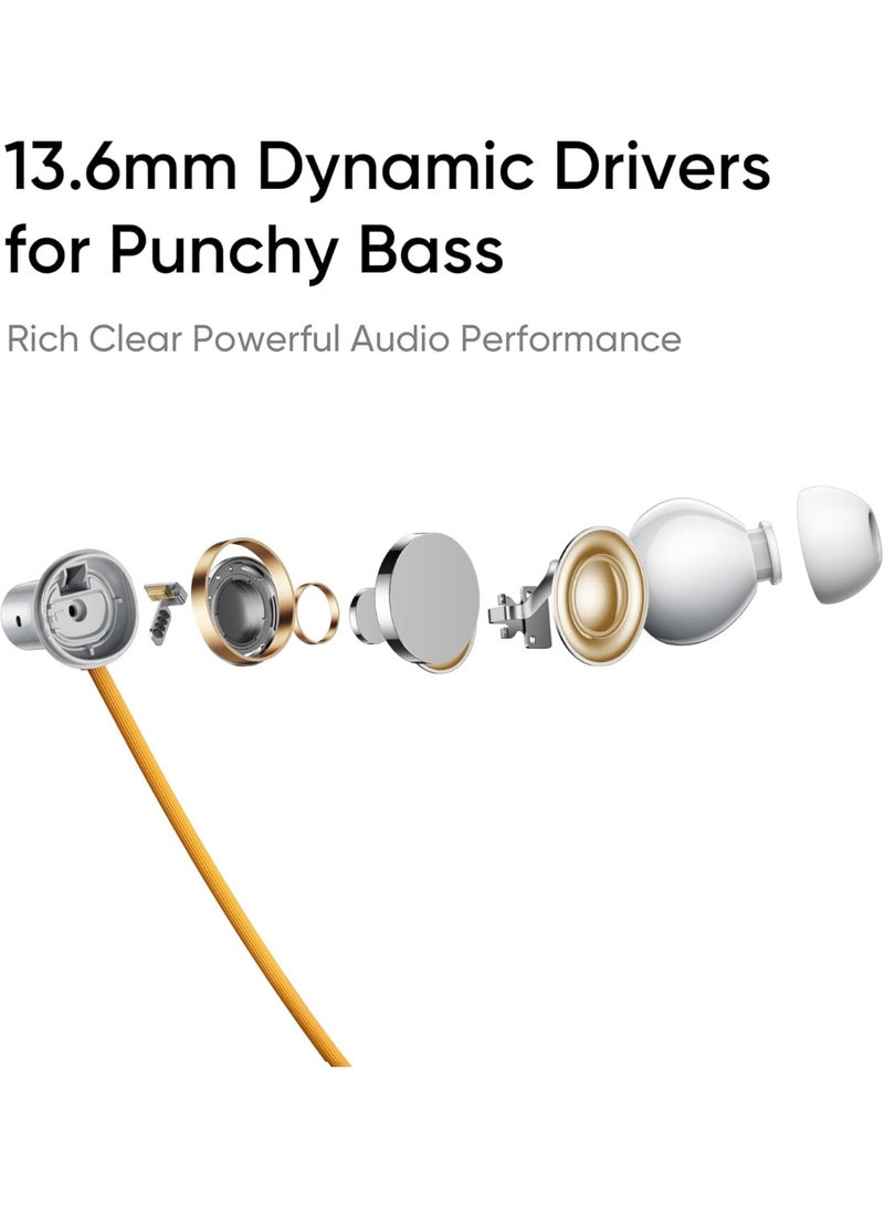 ريل مي سماعات أذن عنق لاسلكية Buds Wireless 5 ANC مع إلغاء الضوضاء النشط 50dB، 38 ساعة تشغيل، صوت مكاني 360°، مقاومة للماء IP55، بلوتوث 5.4، اتصال مزدوج بالجهاز - Image 5