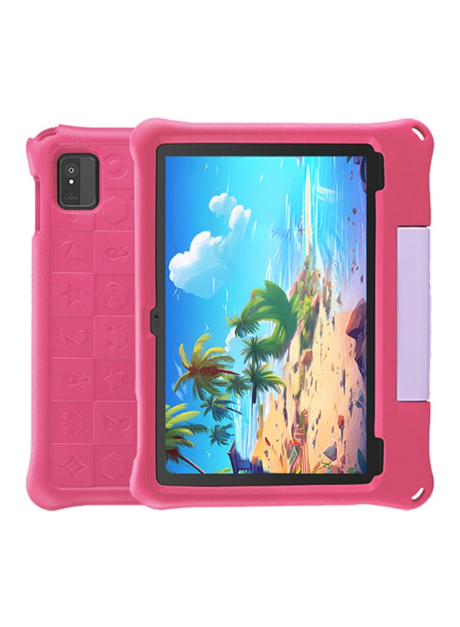 تيلي تاب تابلت TL-5 للأطفال 10.1 بوصة 4GB RAM 64GB واي فاي فضي مع غلاف جلد وردي | قلم | سماعات أذن | شاحن Type-C - Image 4