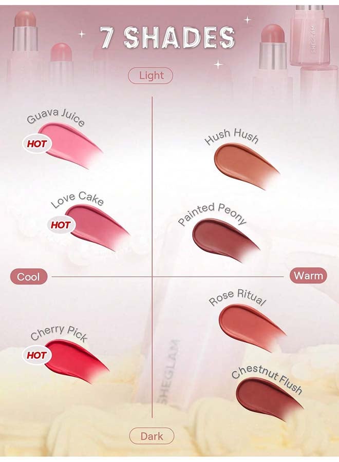 SHEGLAM Buttery Bliss Blush Stick Guava Juice - Image 4