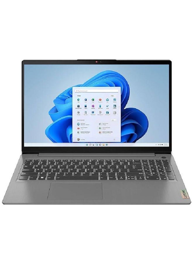 لينوفو LAPTOP LENOVO IdeaPad Slim 3 15AMN8 AMD Ryzen 5 7520U RAM 16GB Soldered LPDDR5-5500 HDD 512GB SSD M.2 NVME Integrated AMD Radeon 610M Graphics 15.6 FHD DOS 2 Years Warranty 82XQ00NWED English/Arabic Silver - Image 1