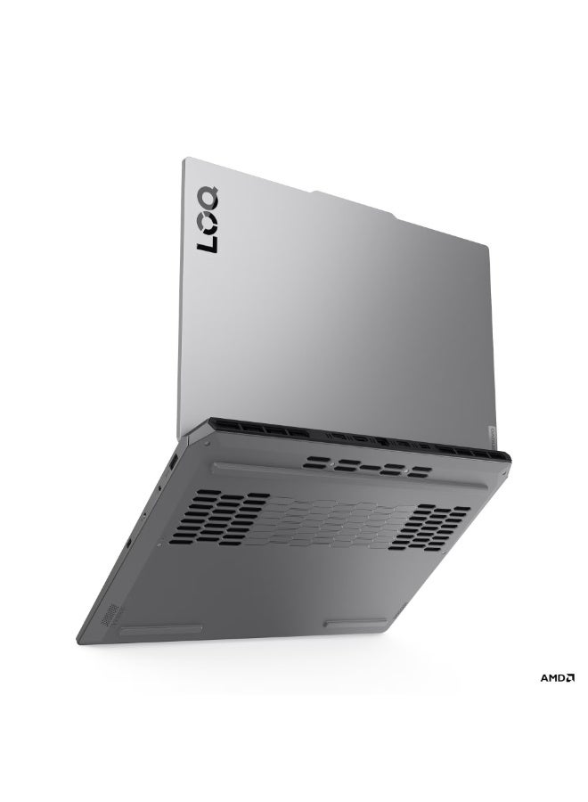لينوفو LAPTOP LENOVO LOQ 15AHP10 AMD RYZEN 7 250 RAM 16G DDR5 5600  512 SSD M2 NVME VGA NVIDIA RTX 5060 8G DDR7 15.6 FHD 144HZ  2 YEARS WARRENTY 83JG0095ED English/Arabic luna grey - Image 4