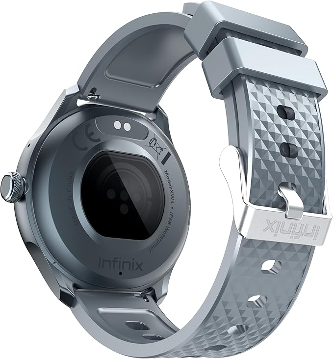 إنفينيكس Infinix XWatch N4 (XW4) - 1.39" Amoled HD screen, IP68 Waterproof, Up to12 days usage time, V5.3,Heart rate,SPO2,300mAh battery, Magnetic Charge, supports call, Grey - Image 4
