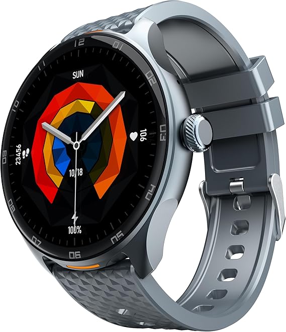 إنفينيكس Infinix XWatch N4 (XW4) - 1.39" Amoled HD screen, IP68 Waterproof, Up to12 days usage time, V5.3,Heart rate,SPO2,300mAh battery, Magnetic Charge, supports call, Grey - Image 2