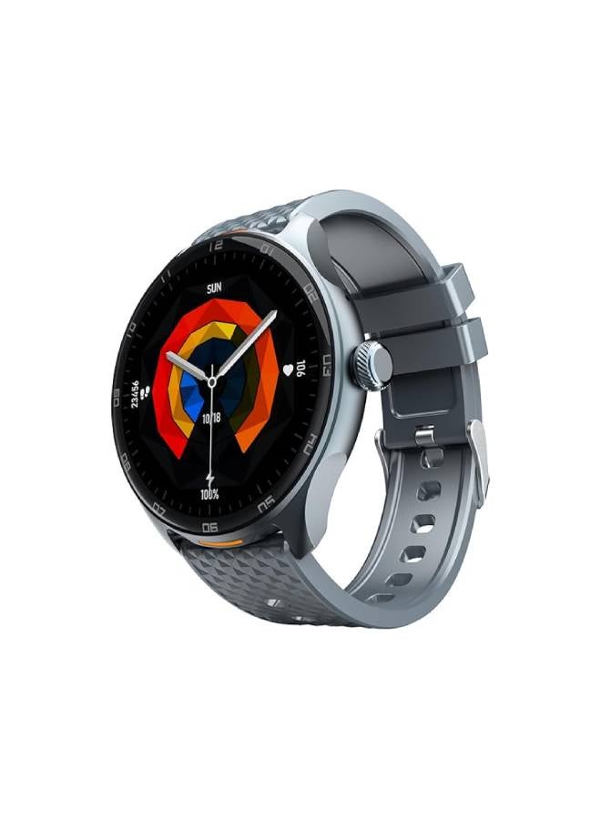 إنفينيكس Infinix XWatch N4 (XW4) - 1.39" Amoled HD screen, IP68 Waterproof, Up to12 days usage time, V5.3,Heart rate,SPO2,300mAh battery, Magnetic Charge, supports call, Grey - Image 1
