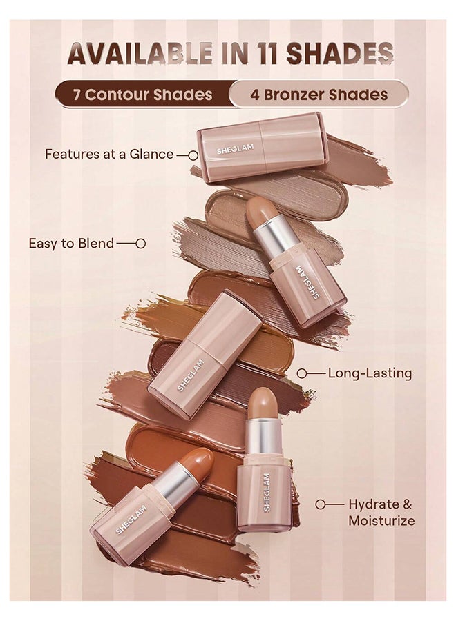 SHEGLAM Buttery Buff Contour & Bronzer Stick Golden Sun - Image 3