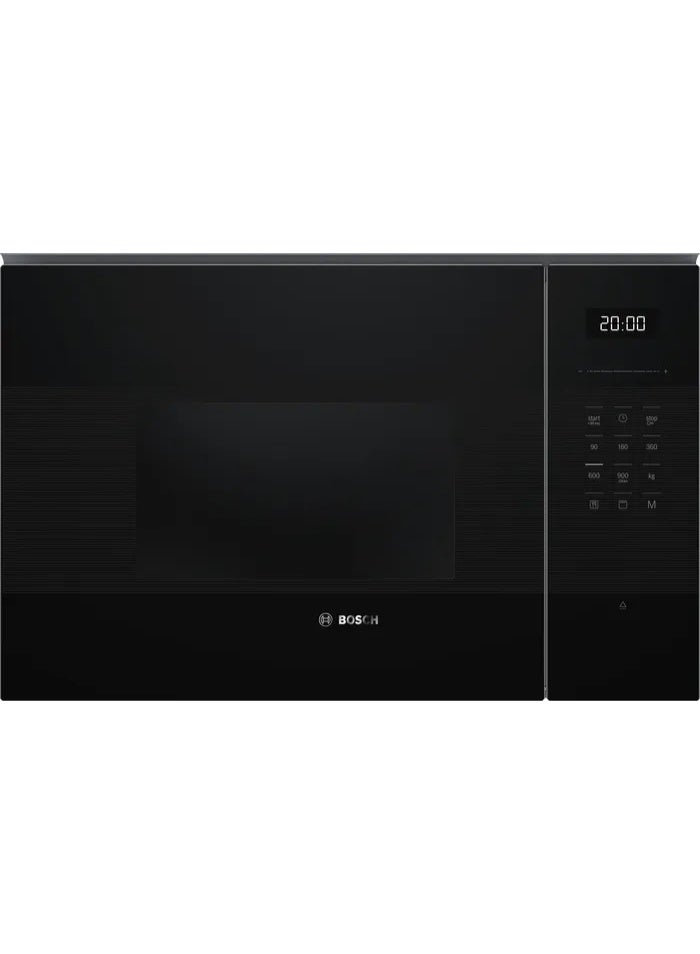 BOSCH Series 6 Built-In Microwave Oven with Grill – 25 L 900 W BEL554MB2 Black - Image 1