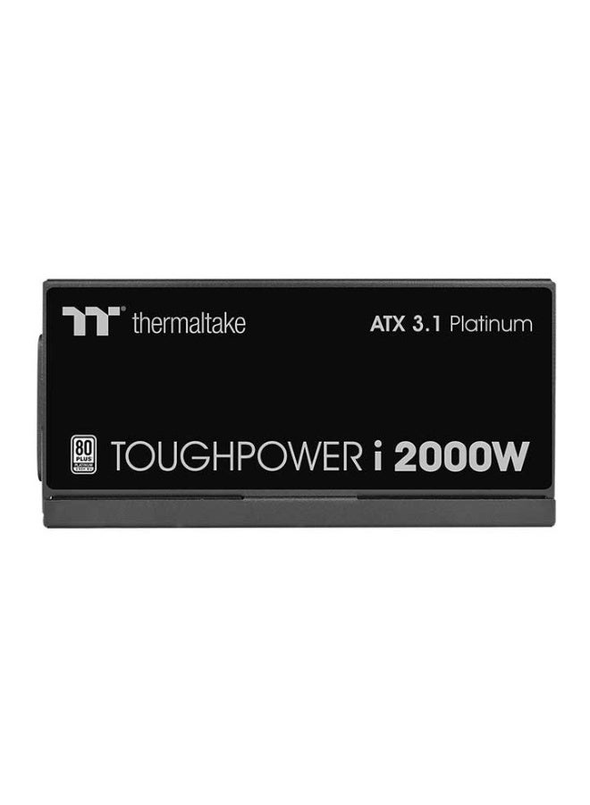 ثيرمال تيك مزود طاقة Toughpower i2000W 80 PLUS Platinum رقمي ATX 3.1، كامل التعديل، جاهز PCIe Gen 5.1، مروحة ذكية عالية الكفاءة Zero، مراقبة في الوقت الحقيقي، محطة عمل متعددة/ GPU، أسود | PS-TPI-2000FNFDPK-1 - Image 4