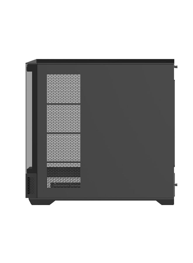 ثيرمال تيك View 600 TG Black Full Tower PC Case – 4 Tempered Glass Panels, Up to 480mm GPU & 175mm CPU Cooler, 10 Fan or 360/420mm Radiator Support, USB 3.2 Gen 2 Type-C, HDD/SSD Storage, High Airflow, GPU Holder, LCD Panel Compatible | CA-11H-00F1WN-00 - Image 5
