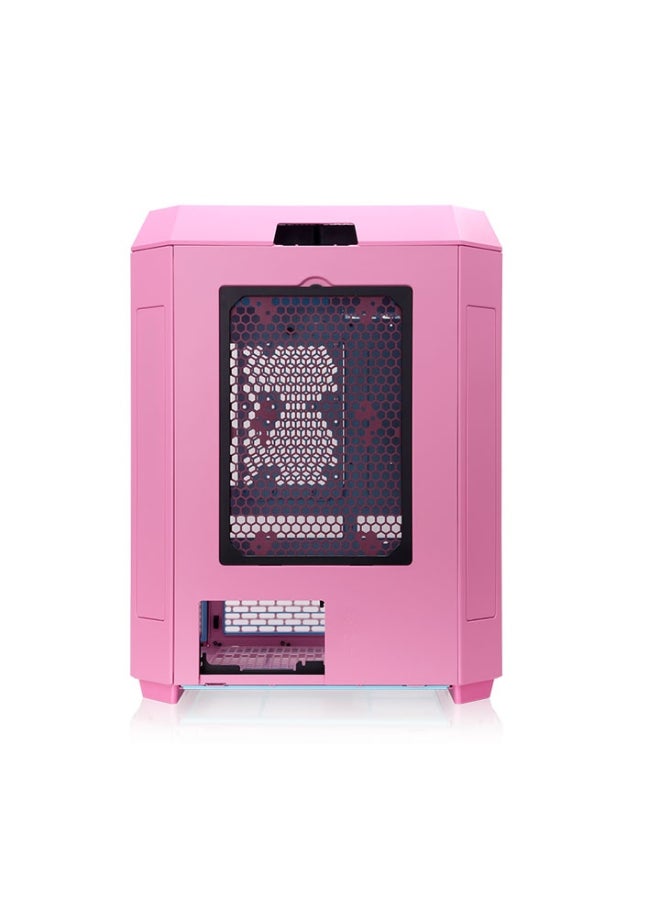 ثيرمال تيك Tower 600 Bubble Pink Mid-Tower Gaming PC Case, Tempered Glass 3 Panels, ATX/Micro-ATX/Mini-ITX, High-Airflow, Liquid Cooling Ready, CPU Cooler 210mm, GPU 400mm, Radiator 420mm & 360mm, USB 3.2 Type-C, USB 3.0, Pink | CA-1Z1-00MAWN-00 - Image 4