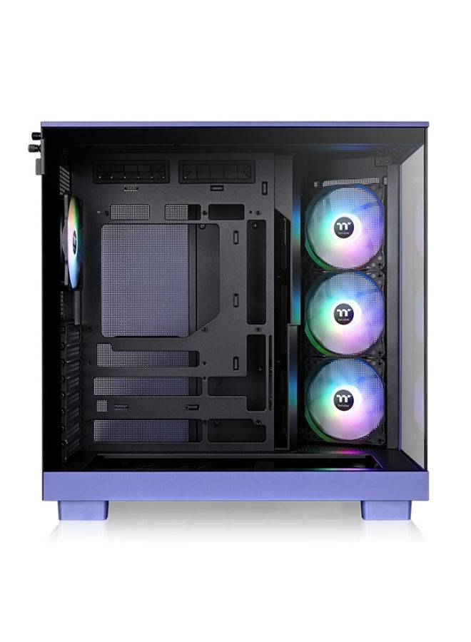 ثيرمال تيك View 380 XL TG ARGB Future Dusk Mid-Tower PC Case, Tempered Glass, 4 ARGB Fans, Dual-Chamber, ATX/Micro-ATX/Mini-ITX, 360mm Radiator, GPU 420mm, USB-C | CA-11E-00MNWN-00 - Image 3