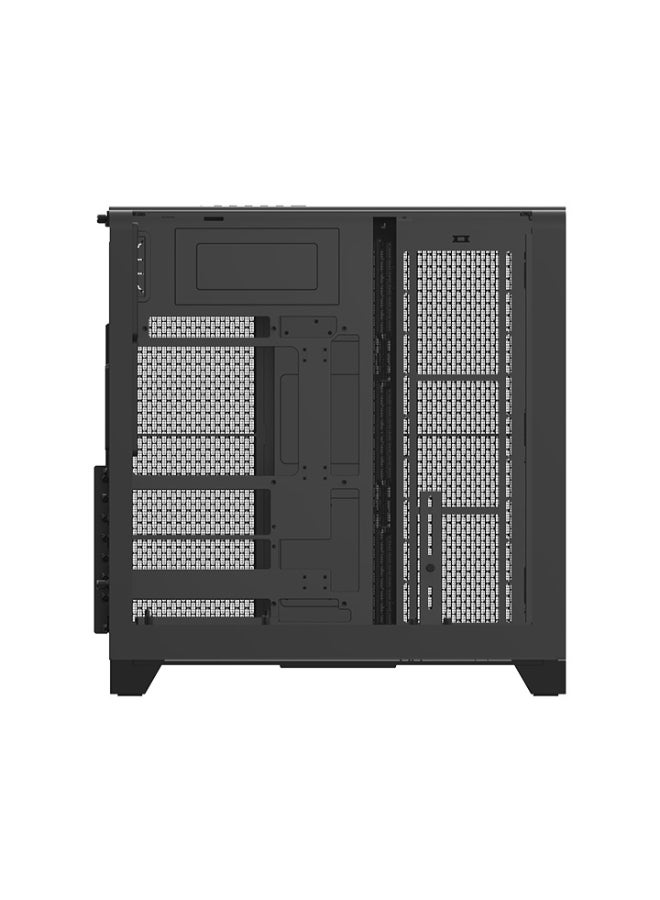 ثيرمال تيك View 390 Air Mid Tower Case – Curved Tempered Glass, ATX/Micro-ATX/Mini-ITX, Vertical GPU Mount, Dual 120mm Fans, Up to 360mm Radiator, USB 3.2 Type-C, Black | CA-11F-00M1WN-00 - Image 4