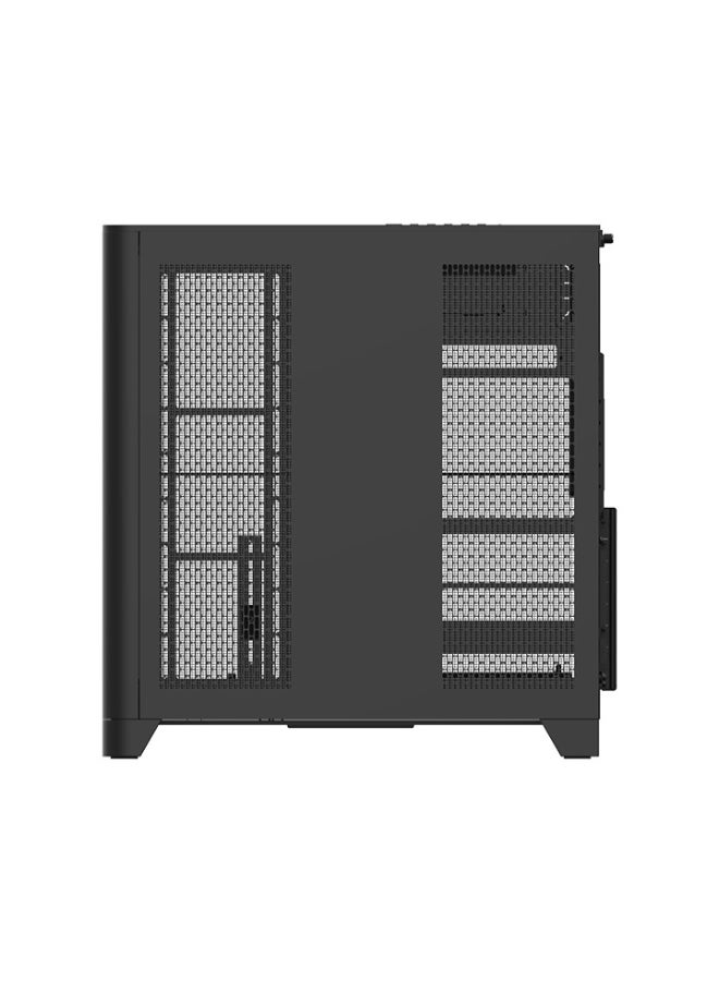 ثيرمال تيك View 390 Air Mid Tower Case – Curved Tempered Glass, ATX/Micro-ATX/Mini-ITX, Vertical GPU Mount, Dual 120mm Fans, Up to 360mm Radiator, USB 3.2 Type-C, Black | CA-11F-00M1WN-00 - Image 5