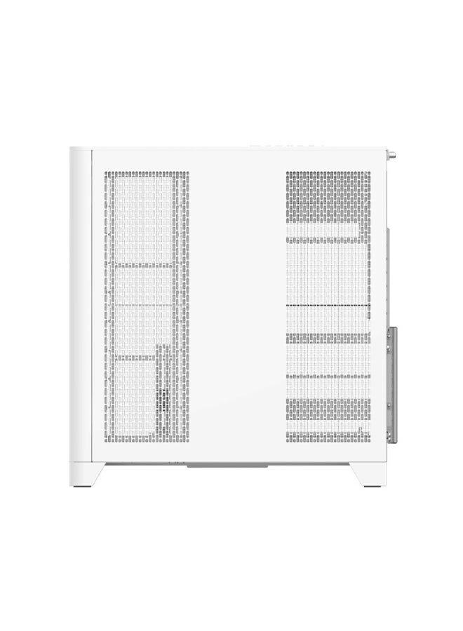 ثيرمال تيك View 390 Air Mid Tower Case – Curved Tempered Glass, ATX/Micro-ATX/Mini-ITX, Vertical GPU Mount, Dual 120mm Fans, Up to 360mm Radiator, USB 3.2 Type-C, White | CA-11F-00M6WN-00 - Image 5