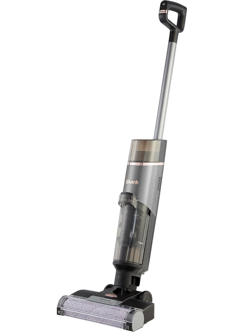 Shark HydroVac Cordless Hard Floor Cleaner with Antimicrobial Brush-Roll & Odour-Neutralising Multi-Surface Solution, Self-Cleaning, Vacuums & Mops Wet & Dry Messes, Grey WD210UK 0.5 L 960 W 622356303101 grey - Image 1