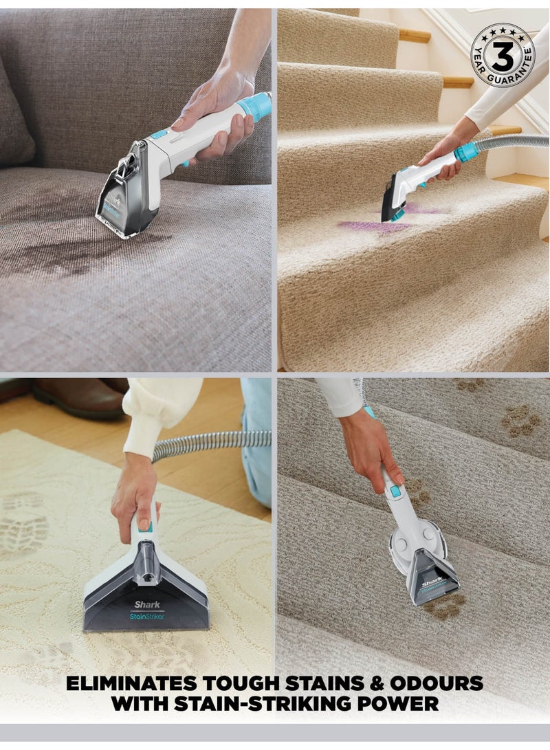 Shark Stain Striker & Spot Cleaner with Tough Stain, Carpet & Upholstory Cleaner with Crevice & Hose-Cleaning Tools, 2x Bespoke Cleaning Formulas to Remove Stains, Odours, Dirt & Grime PX200MET 1.25 L 450 W 622356302999 white - Image 3