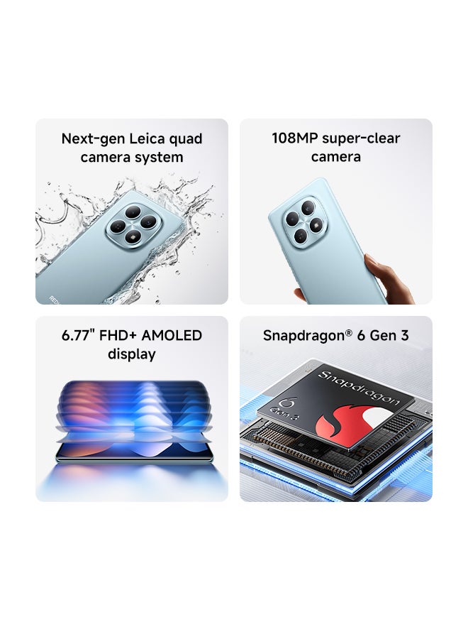Xiaomi Redmi Note 15 Dual SIM 5G Glacier Blue 8G RAM 256GB with 3 Pin adaptor - Global Version - Image 4