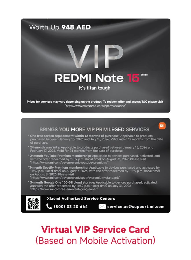 شاومي Redmi Note 15 Pro Dual SIM 5G Glacier Blue 8GB RAM 256GB with FREE Xiaomi smart band 9 active & Redmi Buds 6 Play - Global Version - Image 2