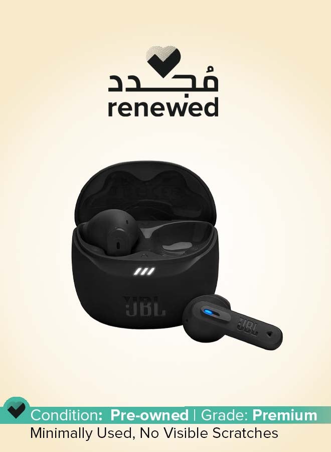 جي بي إل Renewed - JBL TUNE FLEX 2 True Wireless Earbuds with Adaptive Noise Cancelling and Smart Ambient Technology - Black Black - Image 1