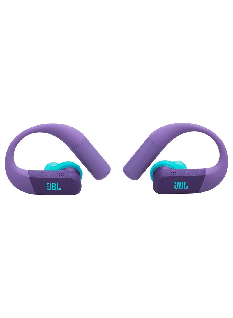 جي بي إل Endurance Peak 4 True Wireless Sports Headphones with Bluetooth and Noise Cancelling, 48 Hours Battery Life, TwistLock Secure Fit, IP68 Water/Dust Protection, JBL Pure Bass Sound purple - Image 4