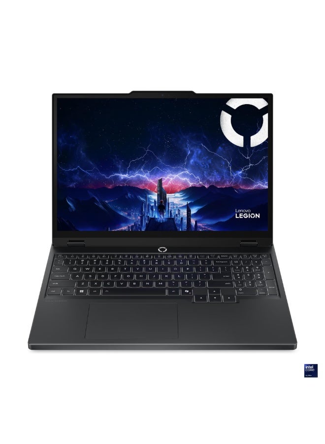 LAPTOP LENOVO LEGION 5 15IAX10 Intel Core Ultra 7 255HX RAM (2*16 ) 32G DDR5 5600  1T SSD M2 NVME VGA NVIDIA GeForce RTX 5060 8GB GDDR7 15.6 WQXGA (2560x1600) OLED 165HZ DOS  2 YEAR WARRENTY 83F0007HED English/Arabic Eclipse Black