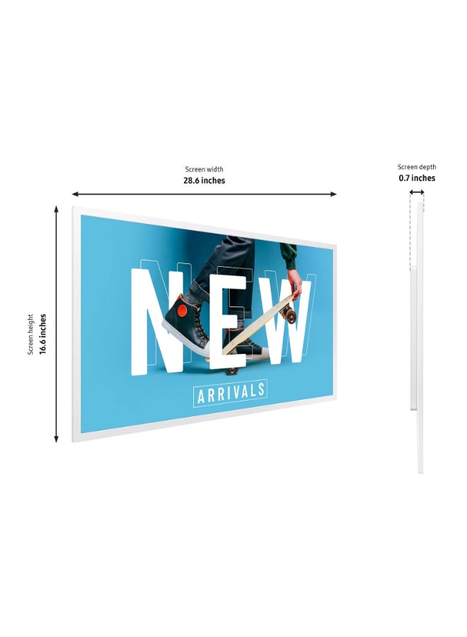 سامسونج شاشة عرض رقمية ملونة EM32DX بحجم 32 بوصة، دقة QHD 2560×1440، حبر إلكتروني Spectra 6، استهلاك طاقة منخفض للغاية، بطارية مدمجة، واي فاي وبلوتوث، USB-C، نظام Tizen، تركيب VESA، رمادي أبيض | LH32EMDIBGBXZA - Image 4