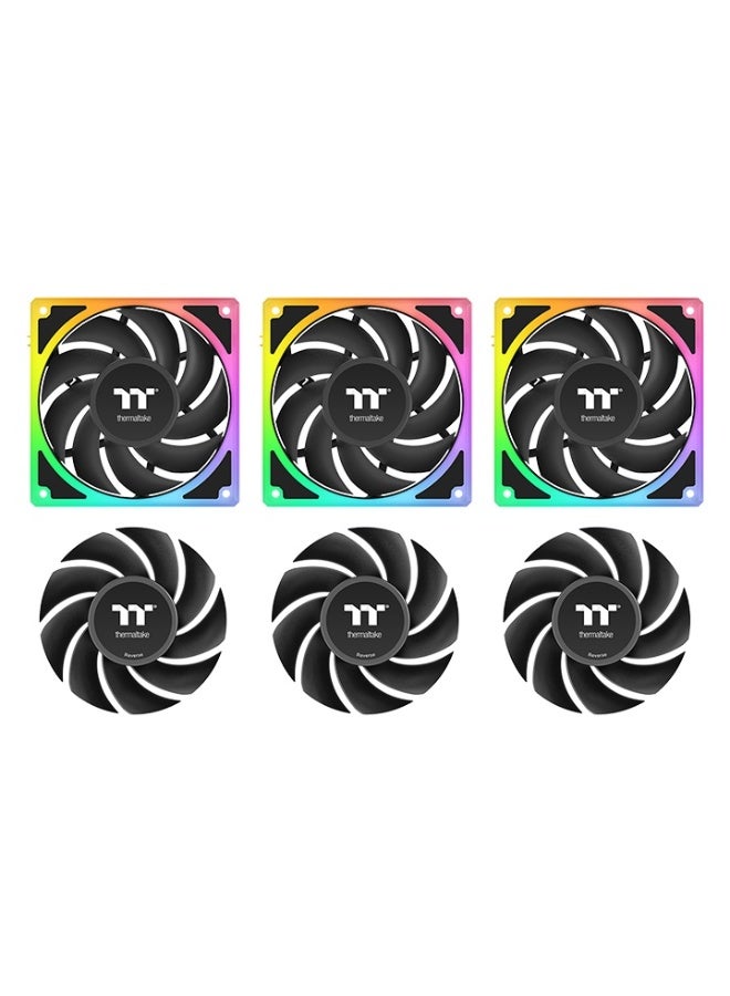 Thermaltake MAGCurve 360 Ultra ARGB AIO Liquid Cooler – 360mm Aluminum Radiator, 3x TOUGHFAN EX 120mm ARGB Fans, 6.67” Curved AMOLED Display, Intel & AMD Compatible, PWM 500-2500RPM, TT RGB Plus Software, ARGB Sync, Black | CL-W453-PL12SW-A - Image 5