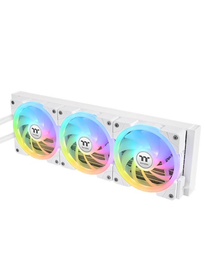 Thermaltake MINECUBE 360 Ultra ARGB AIO Liquid Cooler – 360mm Radiator, Quad TFT LCD Display, SWAFAN EX12 ARGB Fans, Magnetic Connectors, CPU & VRM Cooling, Intel & AMD Compatible, White | CL-W482-PL12SW-A - Image 4