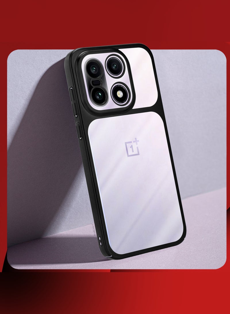 MARGOUN Slim Protective PC Cover for OnePlus 15 - Reinforced Corners and Camera Lens Protection Clear - Side Black-1 - Image 3