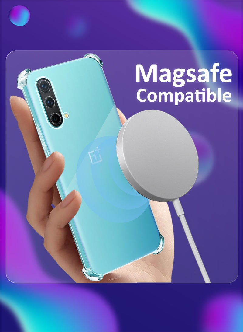 مارجون Gorilla Shockproof Clear TPU Case Cover for OnePlus Nord CE 5G - Air Cushion Corners and Raised Camera Guard Clear-1 - Image 3