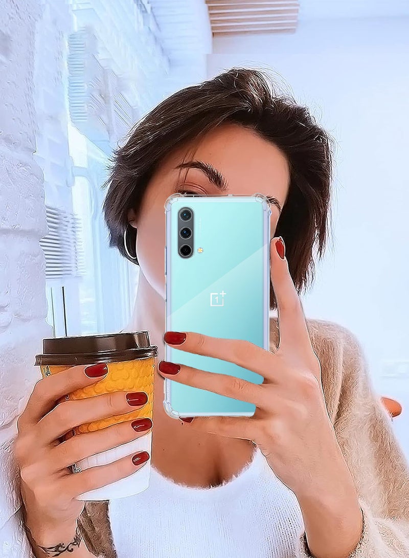 مارجون Gorilla Case Cover for OnePlus Nord CE 5G - Shockproof Clear TPU Air Cushion Corners and Raised Camera Guard with 3D Screen Protector Clear-2 - Image 5