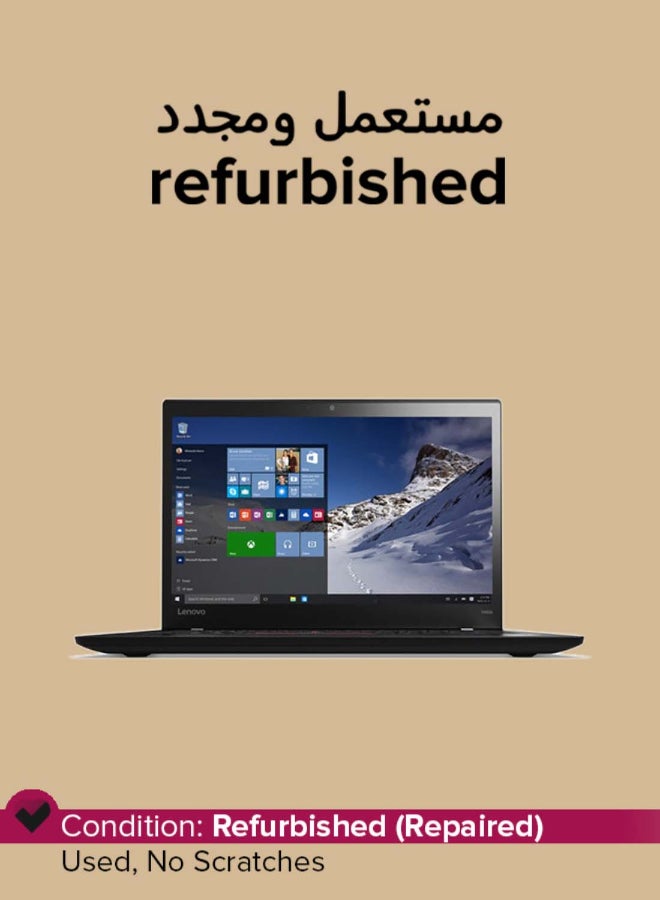 Lenovo Refurbished - Thinkpad T460S Laptop With 14-Inch Full HD Display,Intel Core i5 Processor/6th Gen/8GB RAM/256GB SSD/Intel UHD Graphics/Windows 10 Pro English Black - Image 1