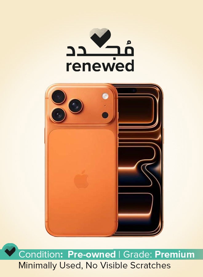 Apple Renewed - iPhone 17 Pro Max 256GB Cosmic Orange 5G (Nano SIM + eSIM) With FaceTime - International Version - Image 1