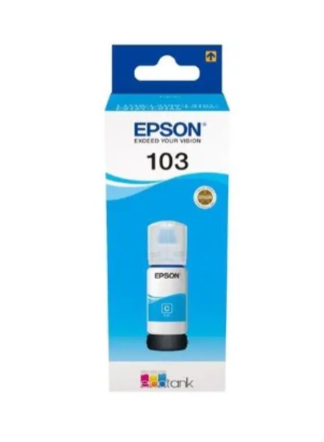 EPSON 103 Ecotank Cyan Ink Bottle Cyan - Image 1