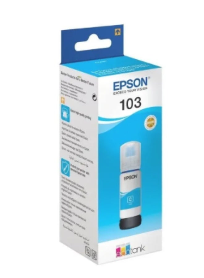 EPSON 103 Ecotank Cyan Ink Bottle Cyan - Image 2